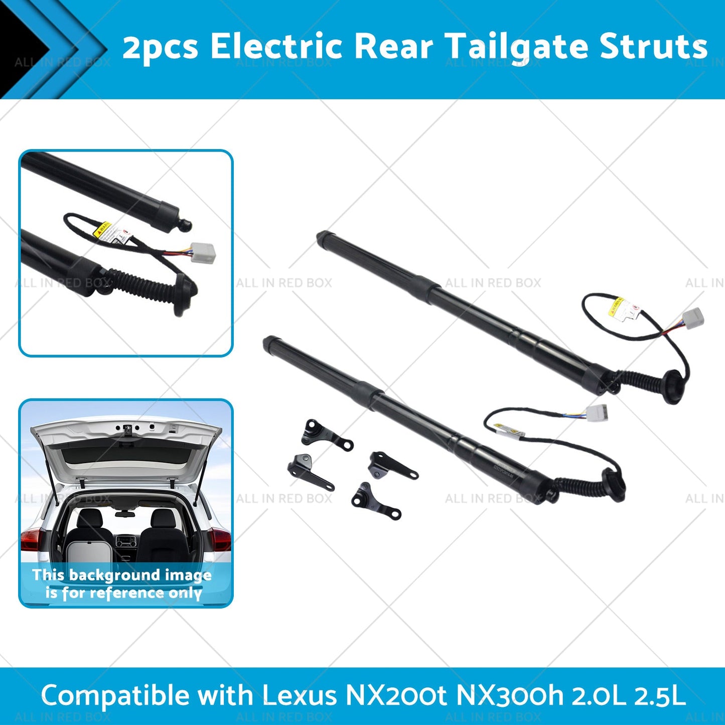2pcs Rear Tailgate Struts Suitablefor 15-20 Lexus NX200t NX300h 2. 0L 2. 5L-1