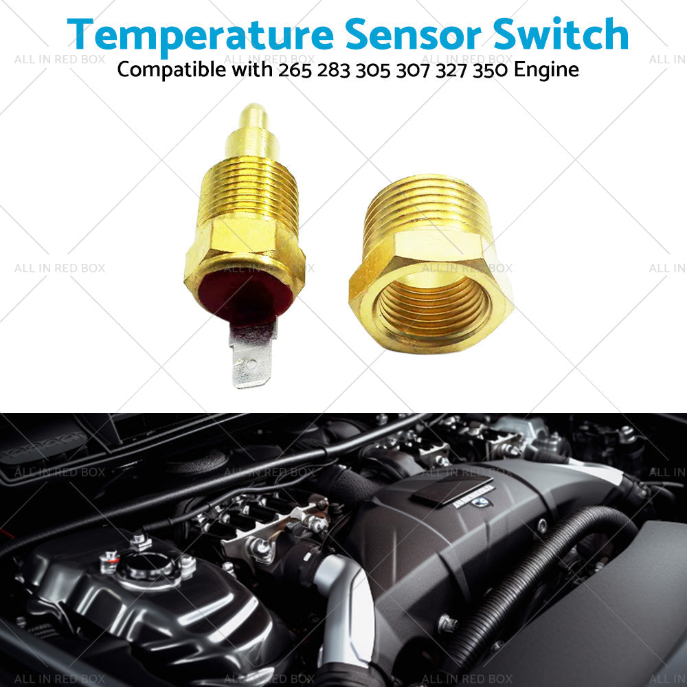 3 8inch NPT Engine Radiator Temperature Thermo Sensor Cooling Fan Switch Aluminum-3