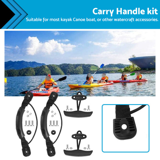 For Canoe Boat Kayak Side Mount Carry Handles w or  Pull T-Handle  and  Cord  and  Pad Eye-0