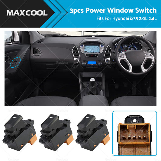 3Pcs Window Switch Passenger Side For Hyundai IX35 2. 0L 2. 4L 93580-2Z00-0