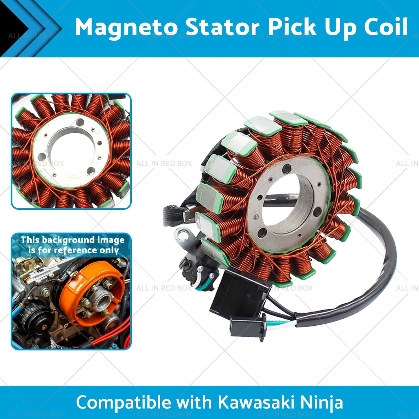 Magneto Stator Pick Up Coil Suitable for Kawasaki Ninja 300 250 Z250 Z300 13-17-1