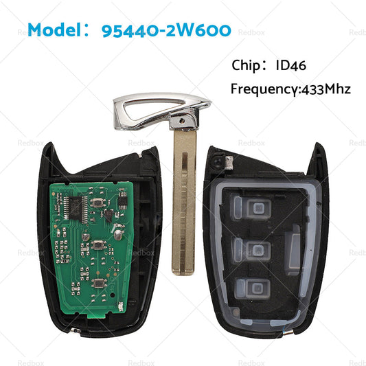 Complete Remote Auto Key Fob Suitable For Hyundai Santa Fe 2012-2016 433MHz ID46-1