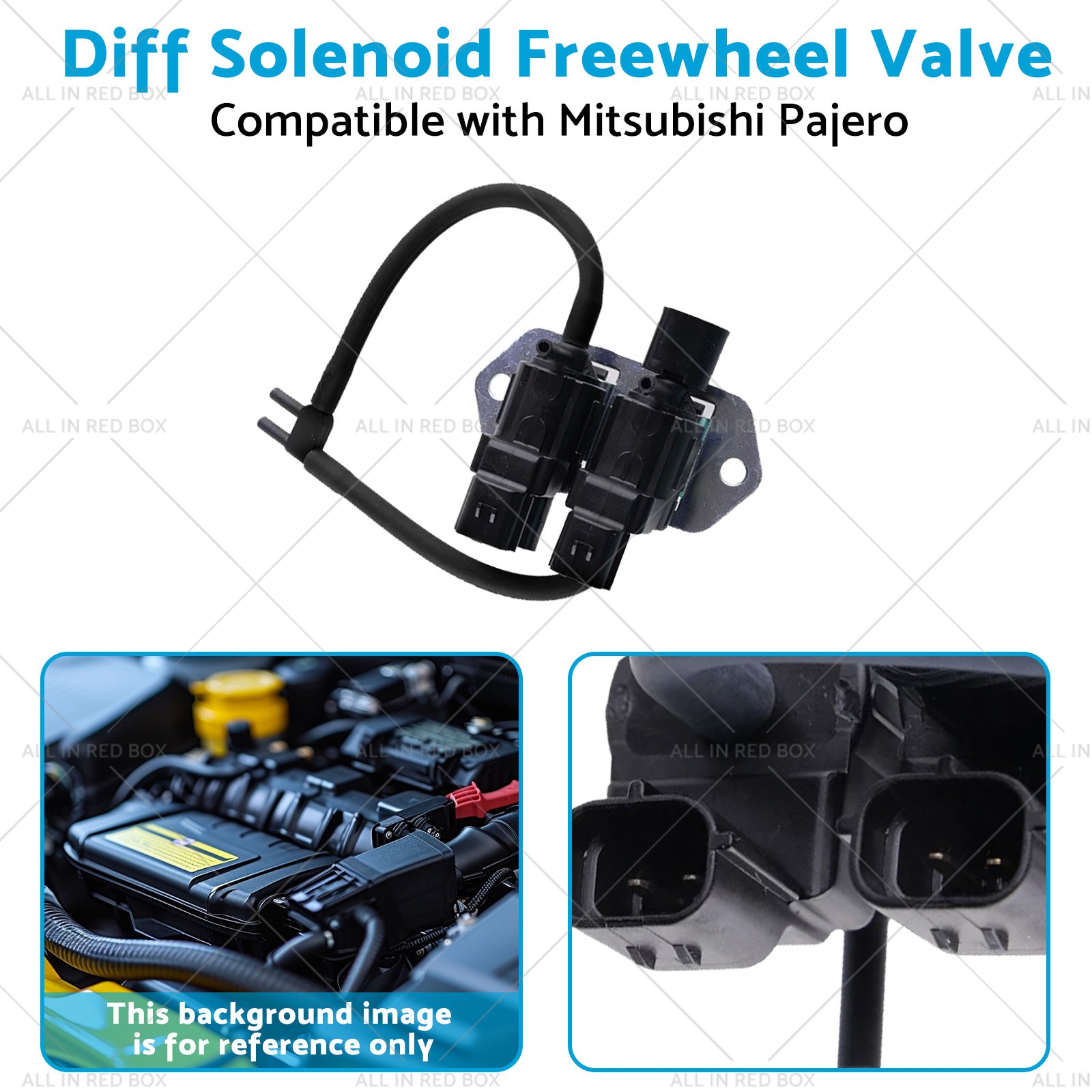 Front Diff Solenoid Freewheel Valve Suitable for Mitsubishi Pajero NW NX 07-17-3