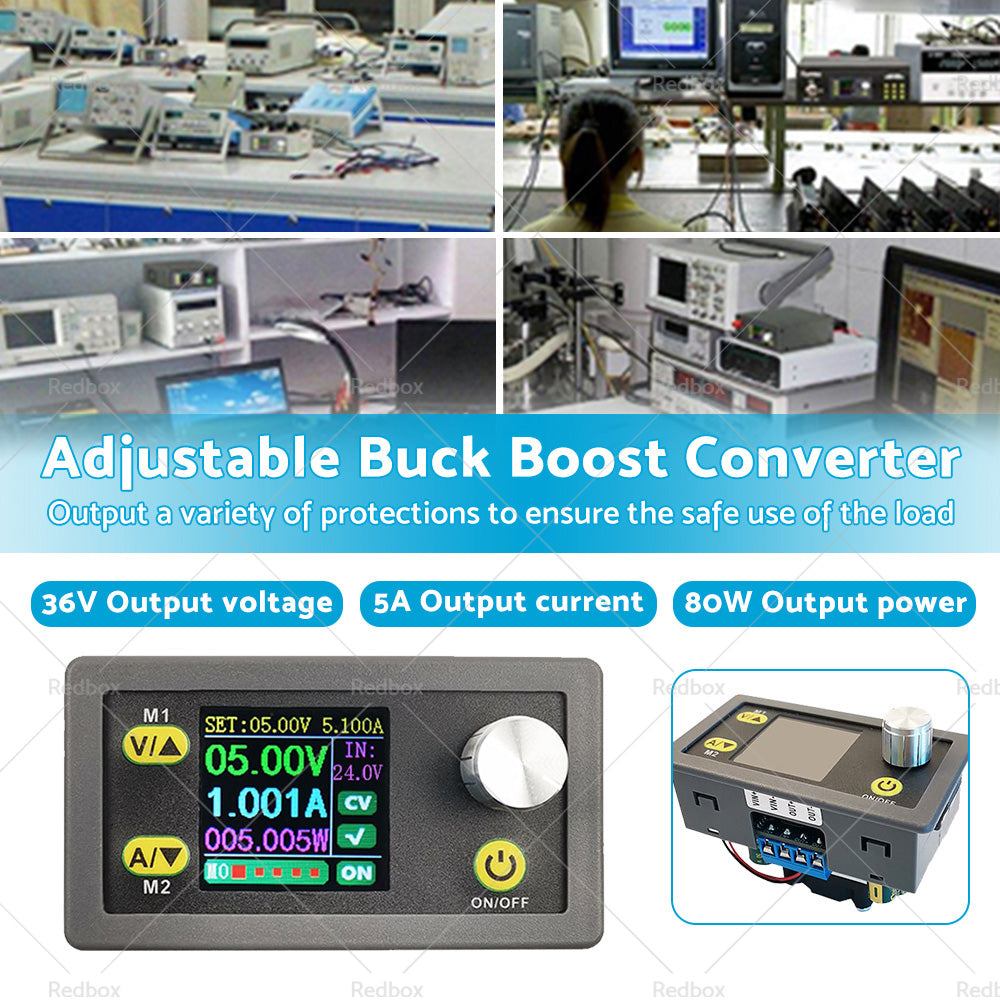 DC 36V 5A 80W Adjustable Regulated Power Supply Buck Boost Converter DC CNC AU-2