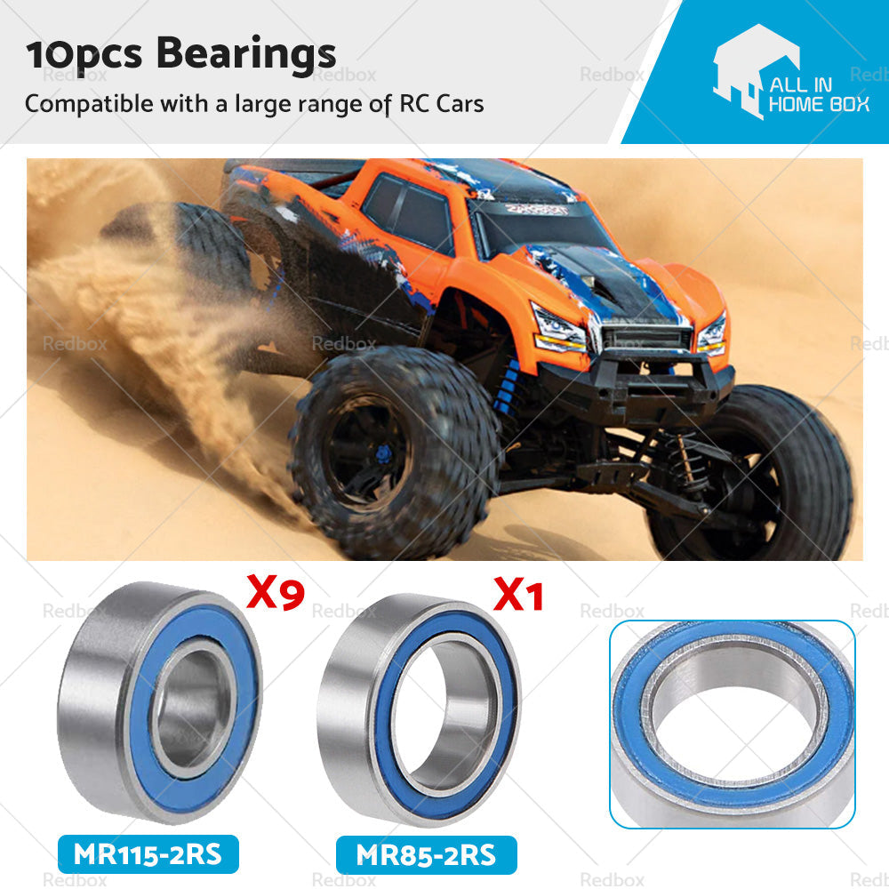 10X MR85-2RS MR115-2RS Bearing PTFE Rubber Seal For RC 2728 4606 5114 1213 B020-0