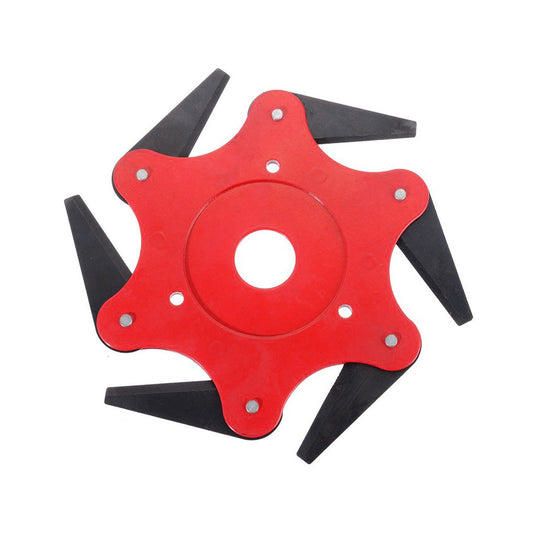 Grass Trimmer Head with 6 Cutters 65Mn for Weed, Lawn & Brush Cutting Razor Mower Tool-1