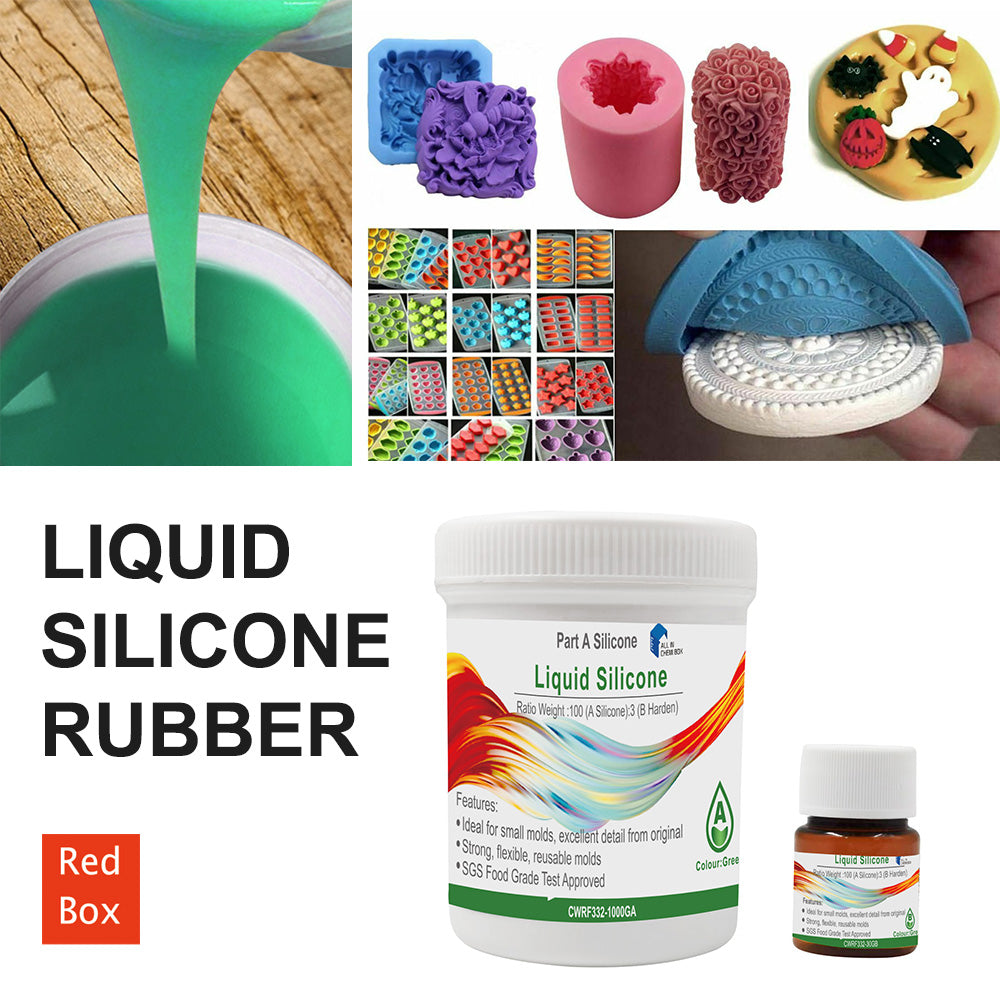 SH25 Liquid Silicone Rubber Mould Making Kit 100 3 Mix - 1Kg 2Kg 5Kg 10Kg Green-3