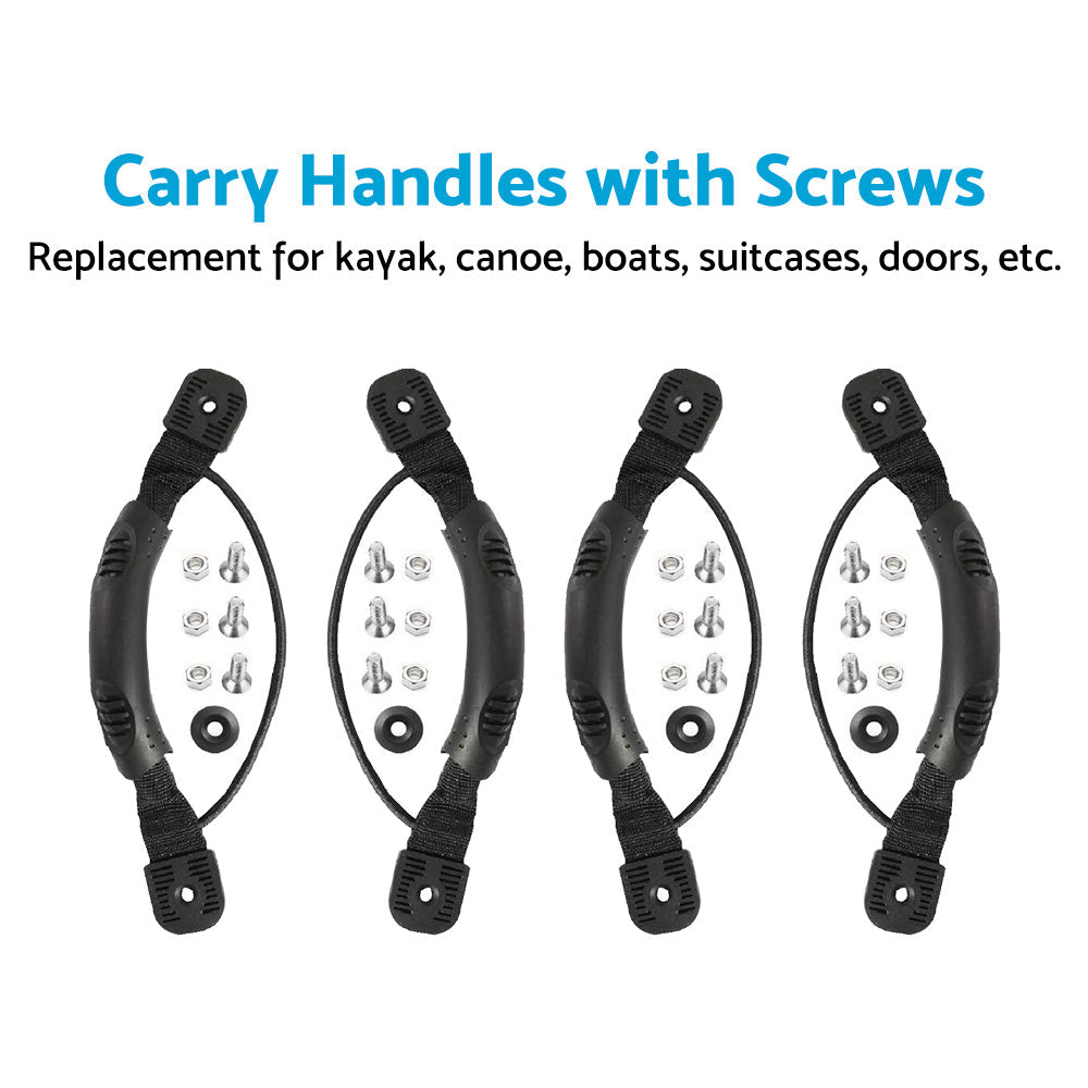 4x Carry Handles with Screws For Kayak Canoe Boat Side Mount Carry Replacement-1