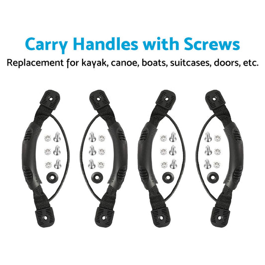 4x Carry Handles with Screws For Kayak Canoe Boat Side Mount Carry Replacement-1