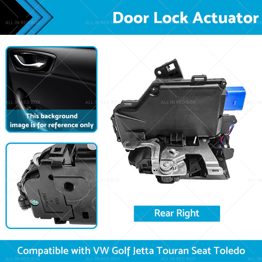Rear Right Door Lock Actuator Suitable For VW GOLF MK5 2003-2009 7Pin 3D4839016A-1
