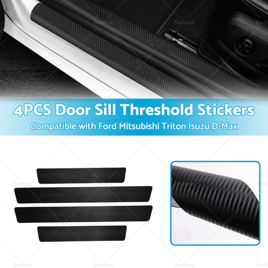 4PCS Front Rear Door Sill Threshold Sticker Suitable for Ford Ranger Wildtrak-1