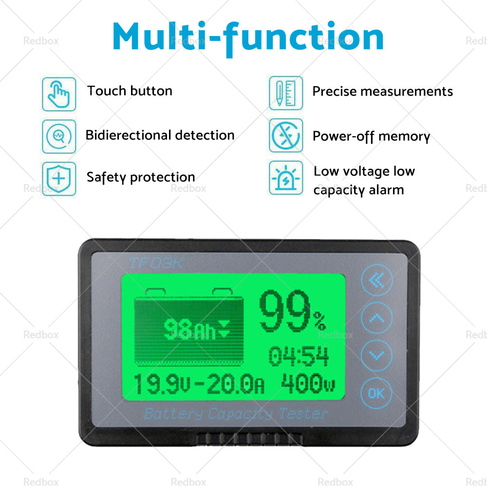 350A MAX 500A LCD Alarm Tester Capacity Display Lithium Battery Monitor Caravan-4