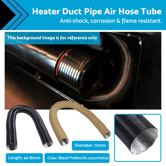 75mm Duct Pipe For Air Diesel Parking Heater Conditioner Ducting Hose 80cm-0
