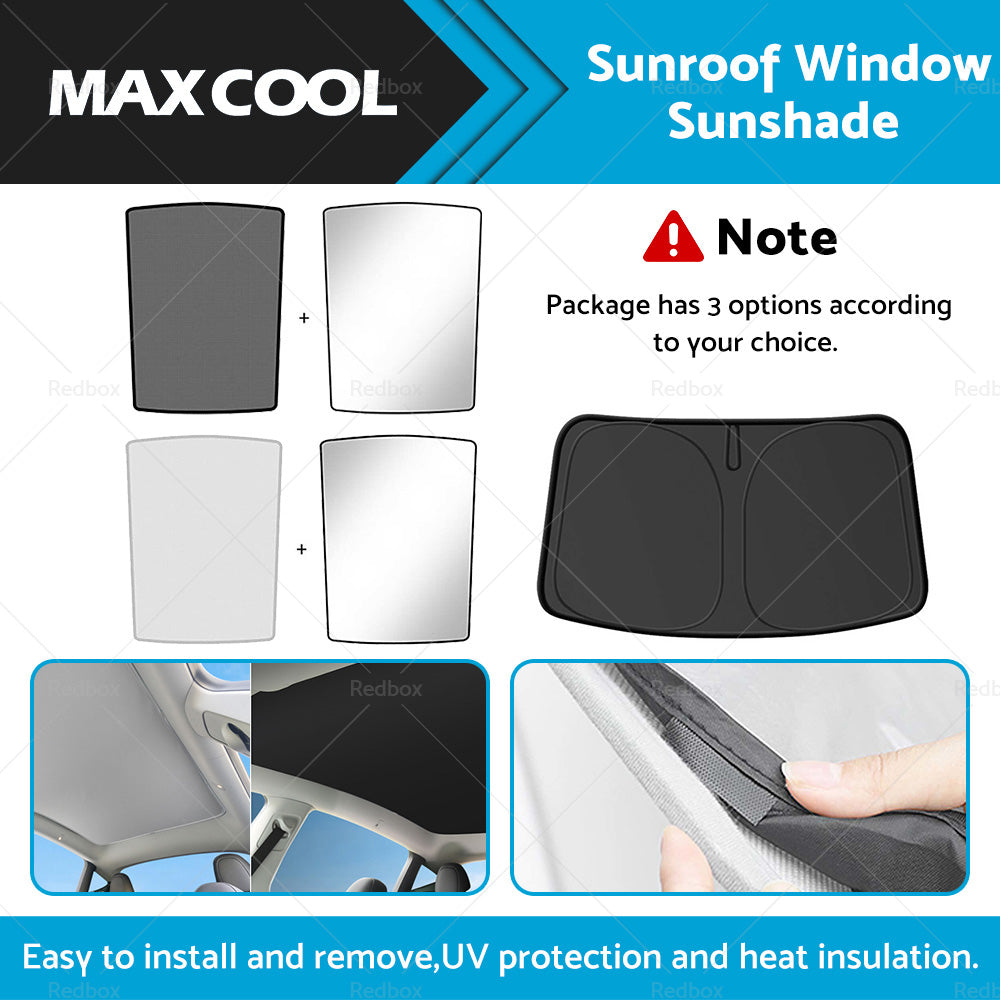 Sunroof Window Sunshade Front Rear UV Film Windshield Window For Tesla Model Y-0