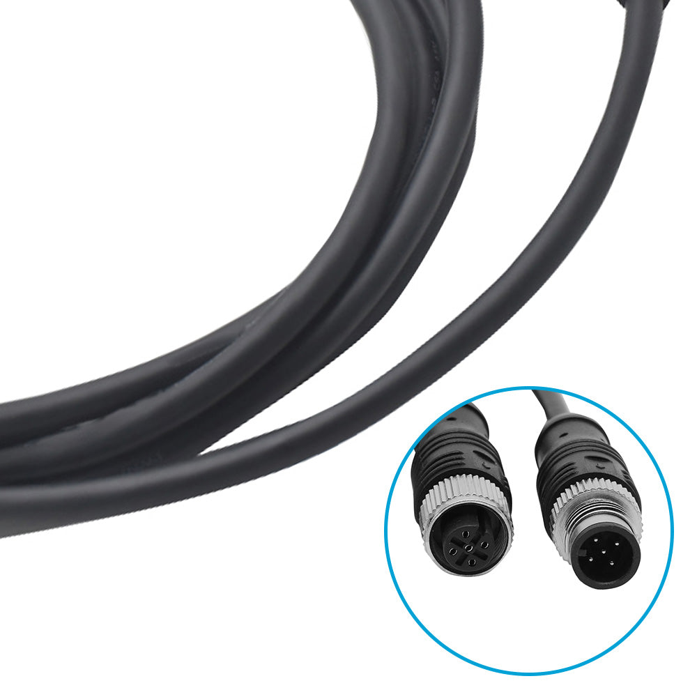 5-Core Black 2m NMEA2000 Cable with Female Straight Head to Male Straight Head NMEA2000 Drop Cable-4