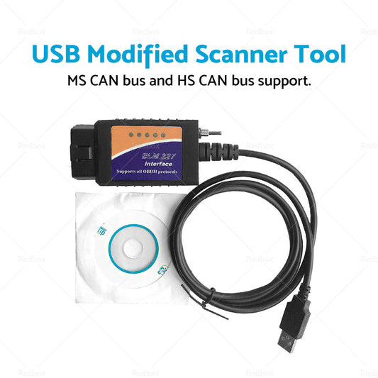 USB modified Suitable For Ford ELMconfig latest chip HS-CAN MS-CAN Forscan OBD2-1