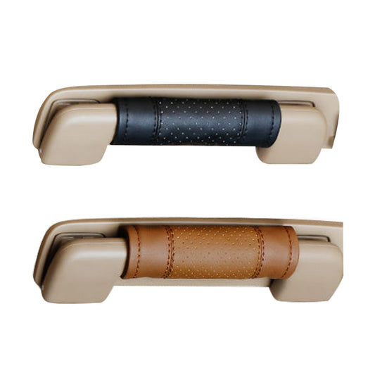 2pcs Universal Car Accessories Faux Leather Door Handle Cover Soft Car Handle-0