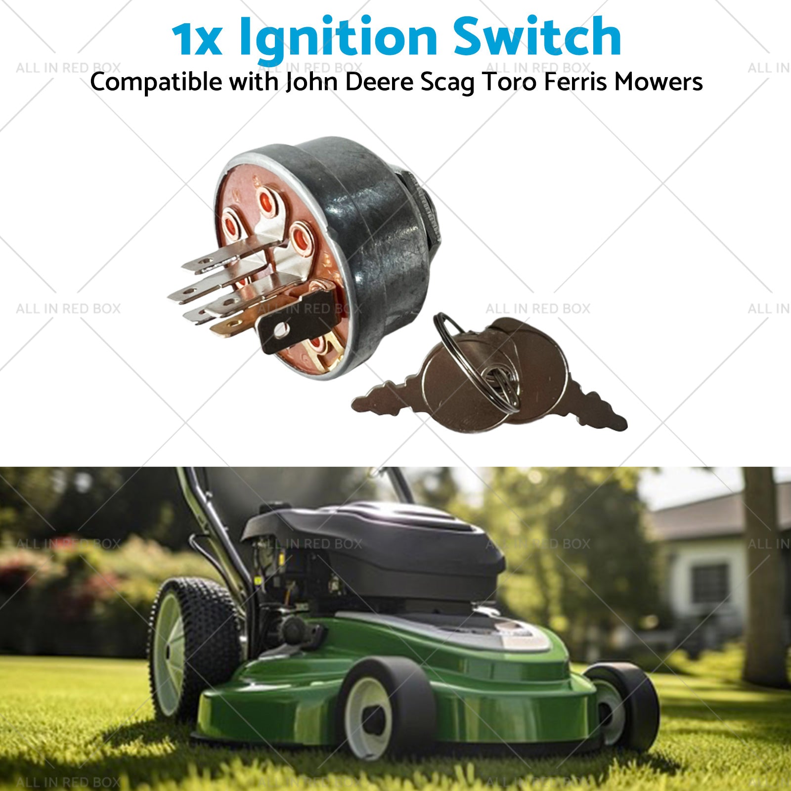 Ignition Switch 6Pin for John Toro Ferris Deere Scag Mowers 692318 493625 1396-2