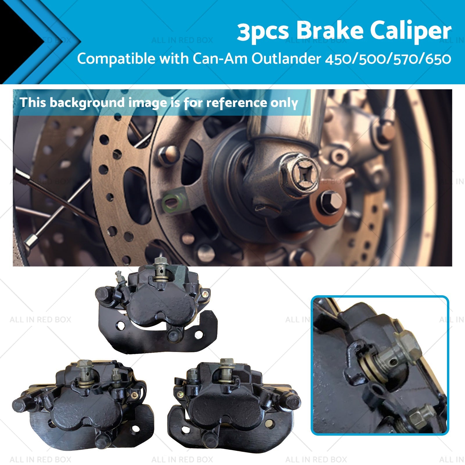 Front  and  Rear Brake Caliper Set for Can-Am Outlander 450 500 570 650 800 850 1000-0