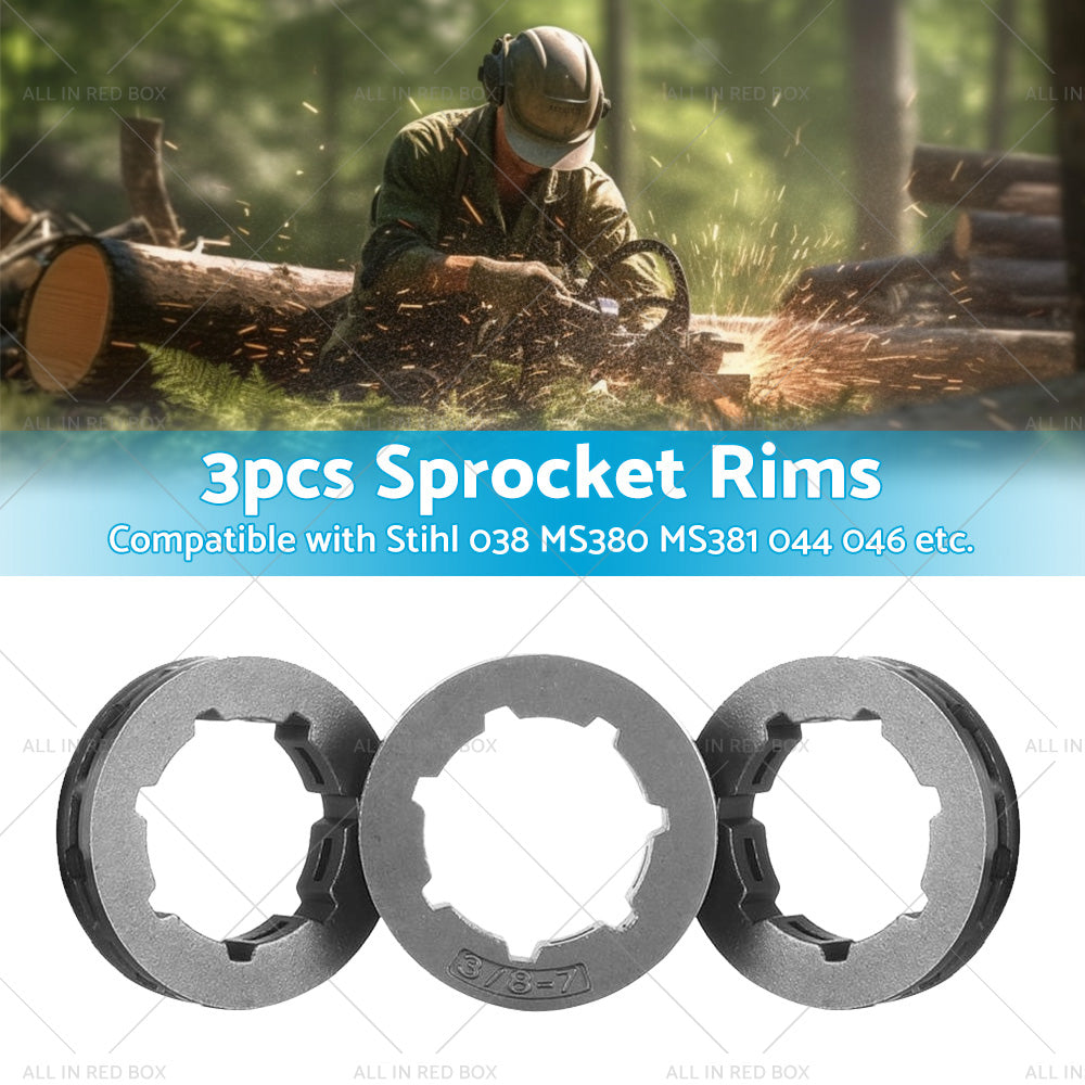 3PCS 3 8inch 7T Sprocket Rim Suitable for STIHL 044 046 066 MS440 MS441 MS460 MS660-1