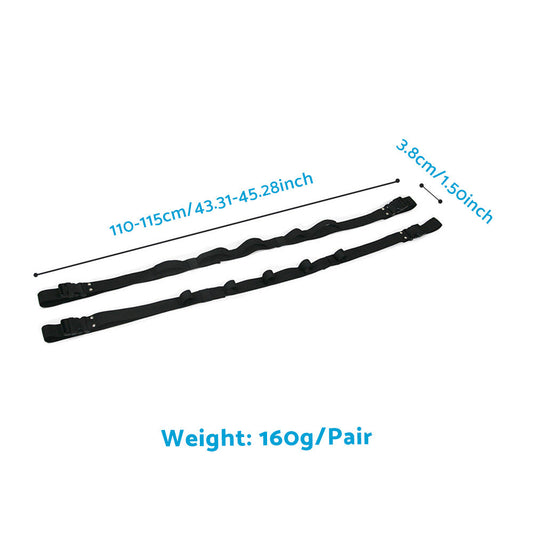 2pcs Car Fishing Rod Holder Mounted Storage Rack Vehicle Belt Strap Carrier-0