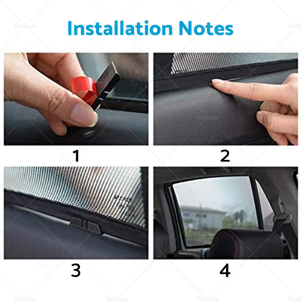 6x Foldable Window Mesh Sun Shade Suitable For Landcruiser 100 105 1998-2007-3