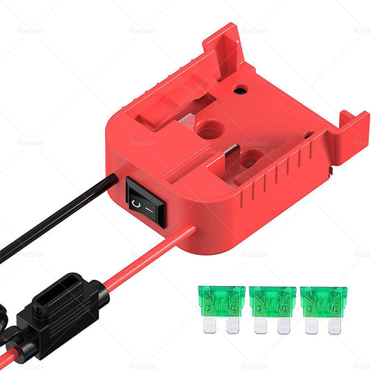 Battery Adapters W  Fuse Built-in Switch Suitable For Milwaukee 18V 14Awg-1
