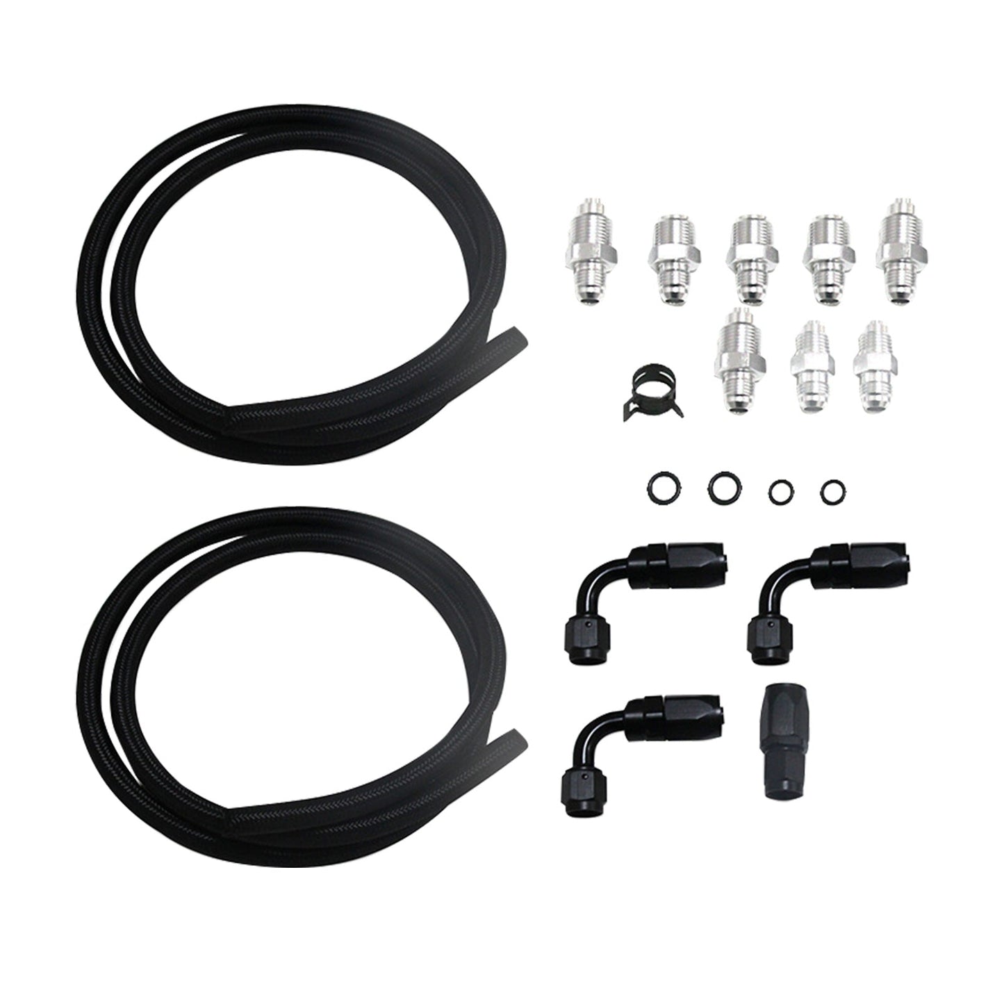 Power Steering Pump Hose Kit Suitable for LS LS1 LS3 Swap Pressure Return Line-0