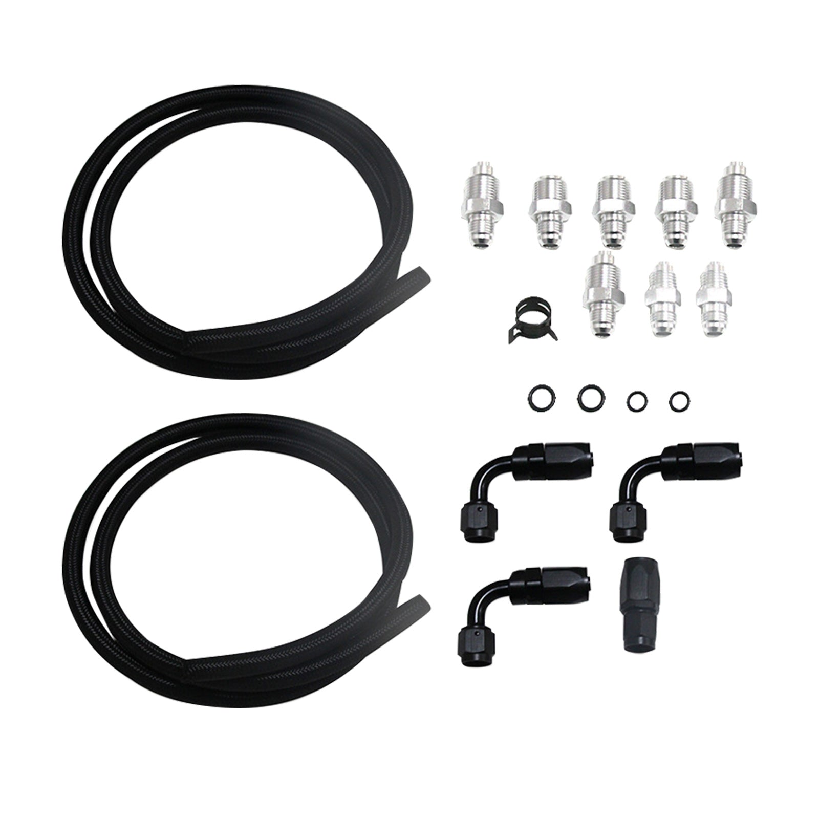 Power Steering Pump Hose Kit Suitable for LS LS1 LS3 Swap Pressure Return Line-0