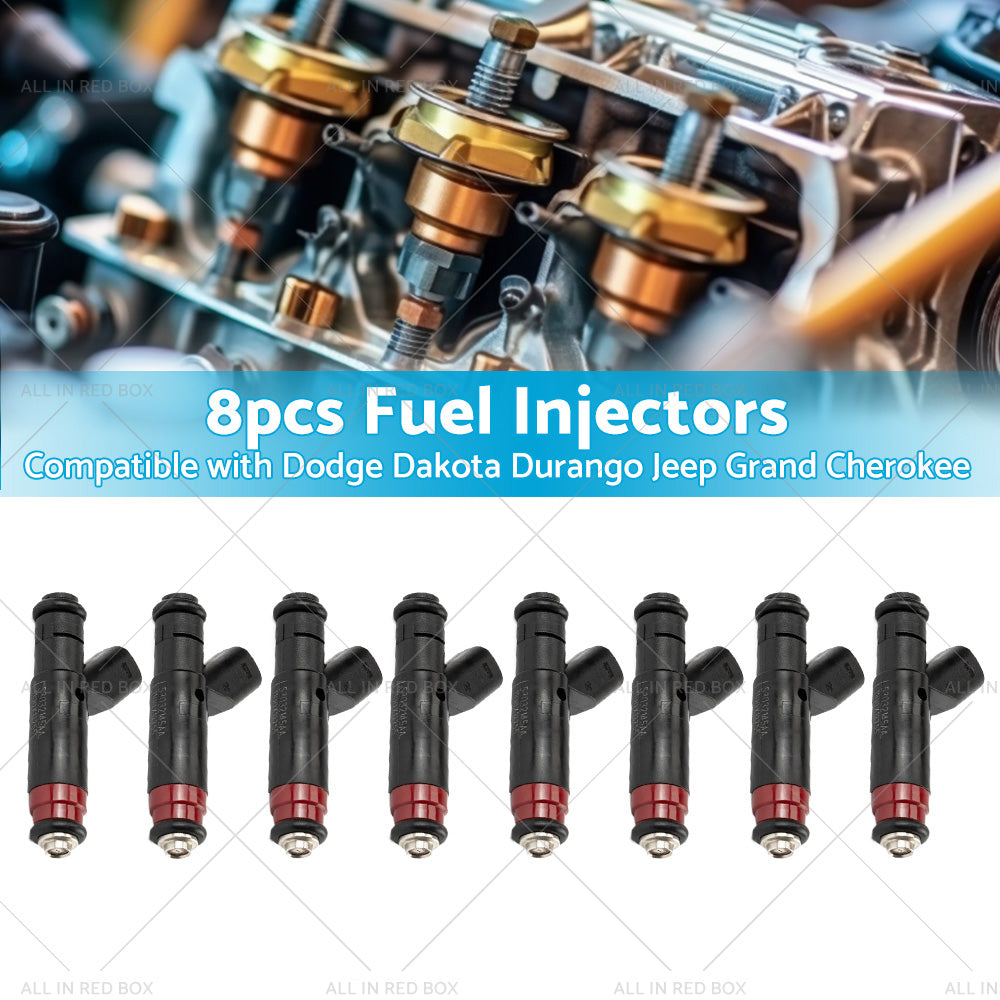 8PCS Fuel Injector 53032145AA Suitable For Dodge Ram Jeep Grand Cherokee 01-03-2