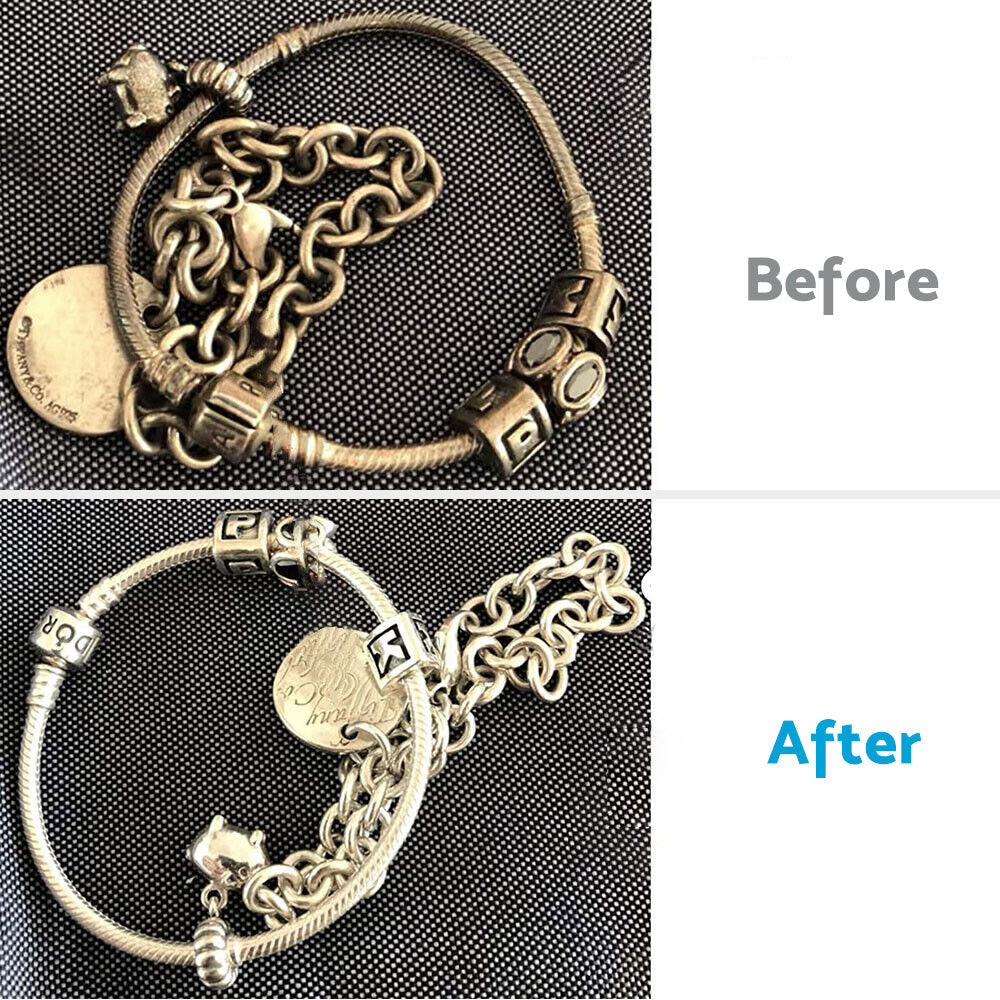 100PCS Silver Polishing Cloths Jewelry Cleaning Cloth Clean Polish Coin Ring 8x8-3