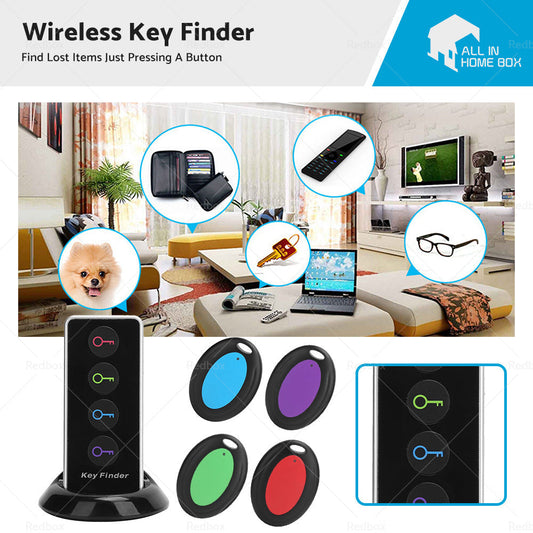 Wireless Key Finder RF Item Locator Item Tracker Support Remote Control-0