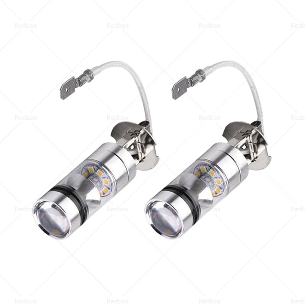 2x H3 100W Hight Power LED Cree Headlight Fog Driving Light Bulbs Car Lamp Globe-2