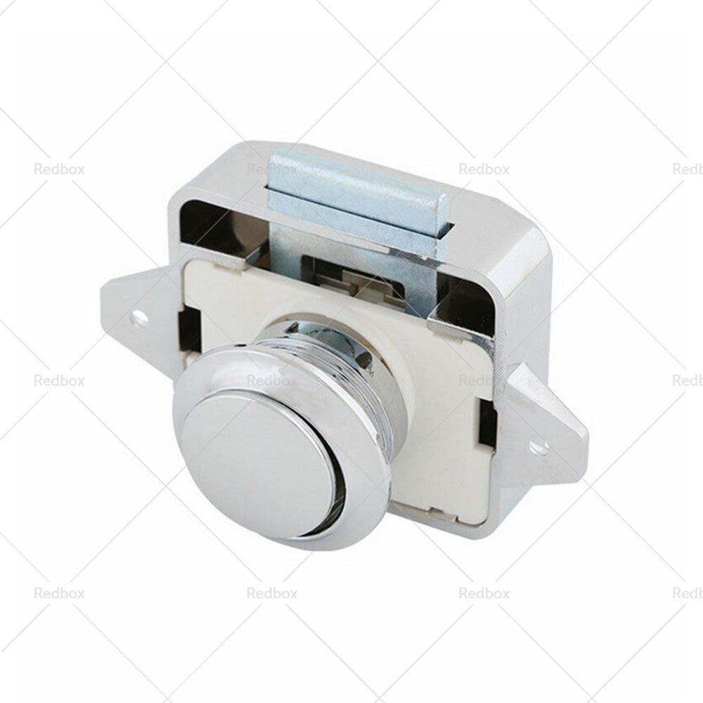 Push Button Latch Knob Catch Lock For RV Drawer Cupboard Door Caravan Cabinet AU-6