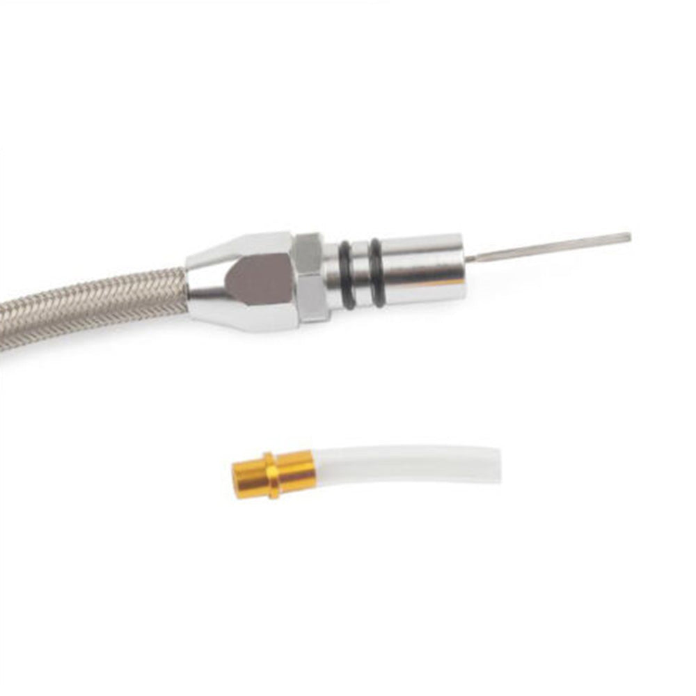 1x Transmission Dipstick Stainless Flexible Suitable For GM Chevy 4L80E Firewall Mount-4
