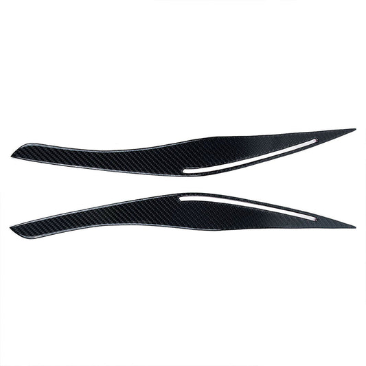 Carbon Fiber Headlight Eyebrow/Eyelids Cover Trim Suitable For BMW E90/E91 328i & 335i-0