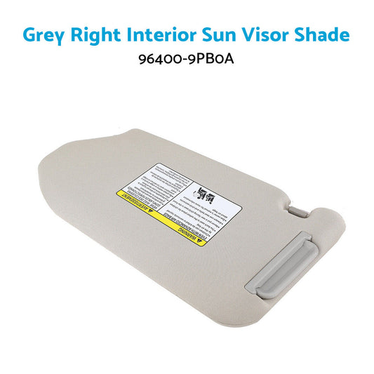 Right Interior Sun Visor Shade Grey Suitable For Nissan Pathfinder R52 Wagon 2013-2018-0