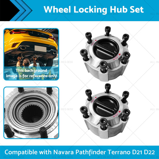 Wheel Locking Hub Set Suitable for 90-16 Navara Pathfinder Terrano D21 D22-1