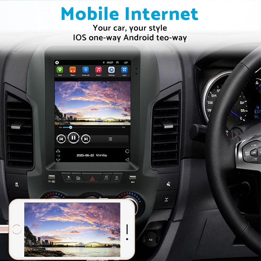 2+32GB Android 11 Apple Carplay Radio GPS Head Unit Suitable For Ford Ranger PX-2