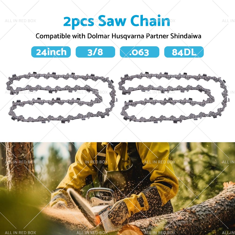 2PCS 24inch 3 8 063 84DL Chainsaw Chain Suitable for BAUMR-AG SX82 SX92 Husqvarna-2