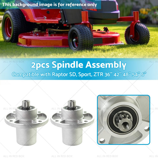 2x Blade Spindle Assembly Suitable for Raptor SD, Sport, ZTR 36'' 42'' 48'' 54''-1