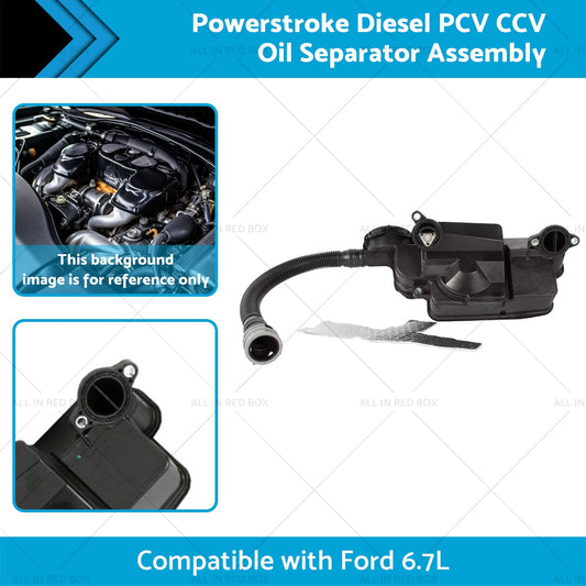 Powerstroke Diesel PCV CCV Oil Separator Assembly Suitable for 11-16 Ford 6. 7L-1