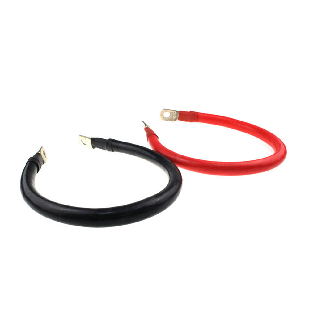 30cm Battery Joiner Connector Lead DC Wire 100A 12V 24V Cable with Lugs Red & Black-3