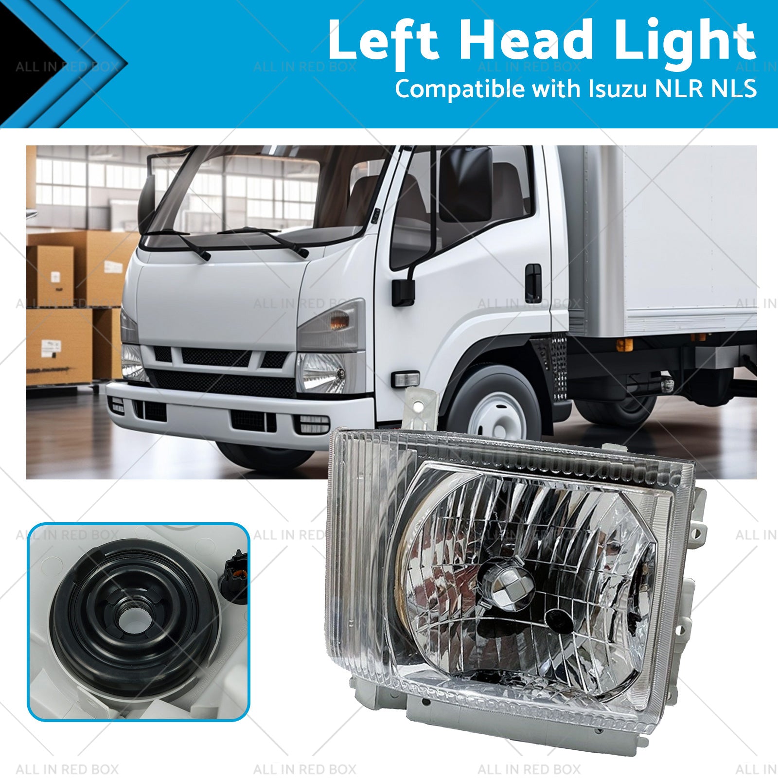 LH Head Light Lamp Suitable for Isuzu NLR NLS NNR NPR NPS Truck 08-On-0