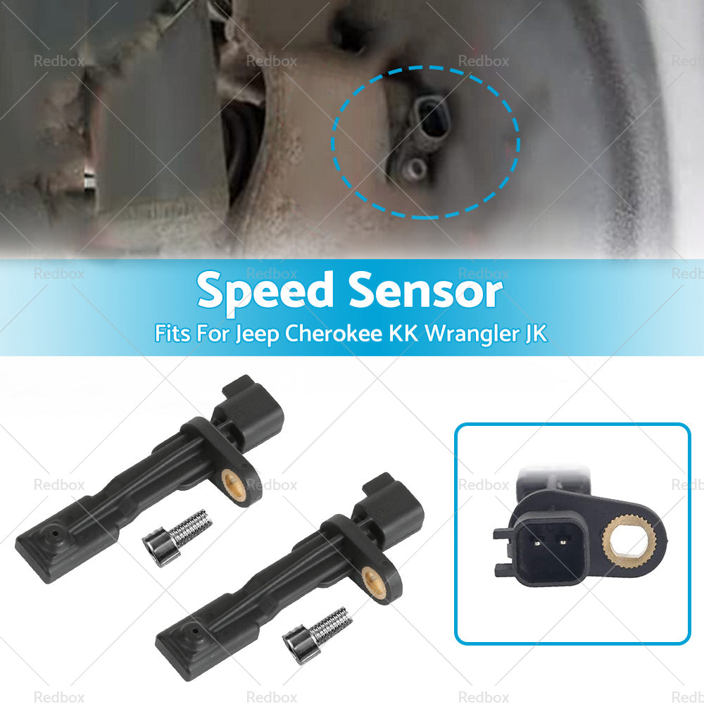 2x Rear ABS Speed Sensor 52125003AB Fits For Jeep Cherokee KK Wrangler JK 2. 8L-2