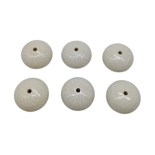 6 Pcs Cupboard Door Knobs Handles Drawer Pull Vintage Ceramic Knob Shabby Chic-0