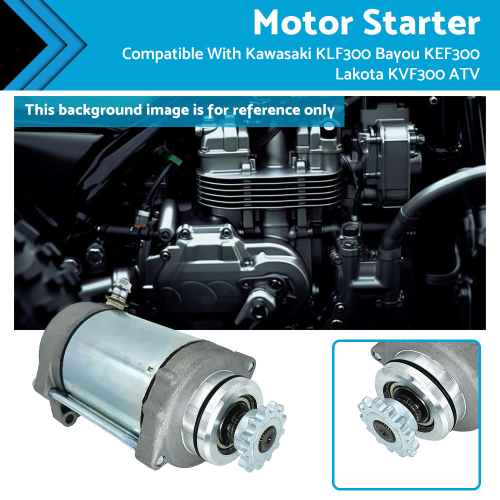 Starter Motor Suitable for Kawasaki KLF300 Bayou KEF300 Lakota KVF300 1989-2004-4
