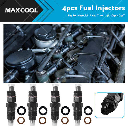 4PCS Diesel Fuel Injectors Suitable For Mitsubishi Pajero Triton 2. 5L 4D56 4D56T-0