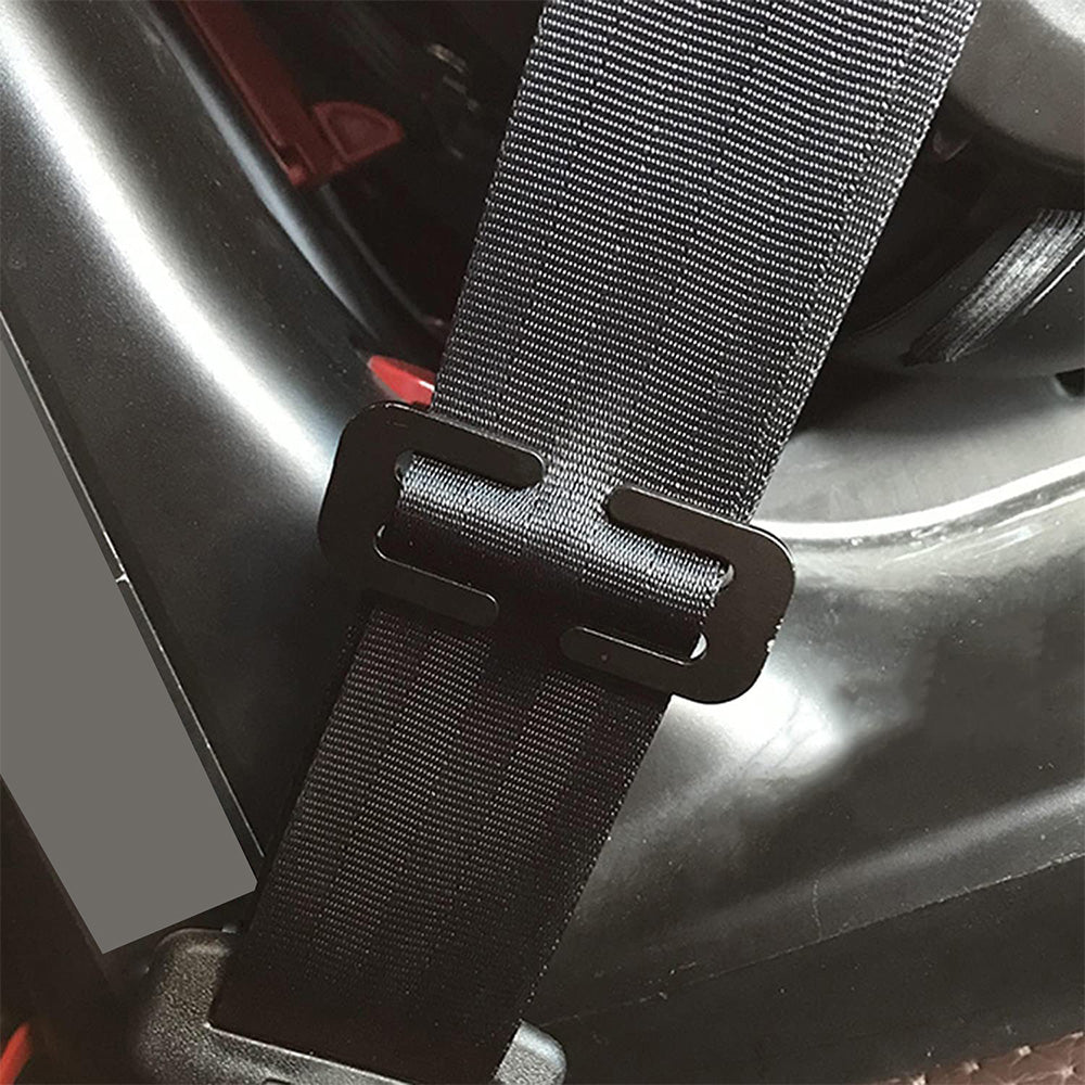 2x Locking Clip Metal Automotive Type Car Safety Seat Belt Steel Adjuster-3