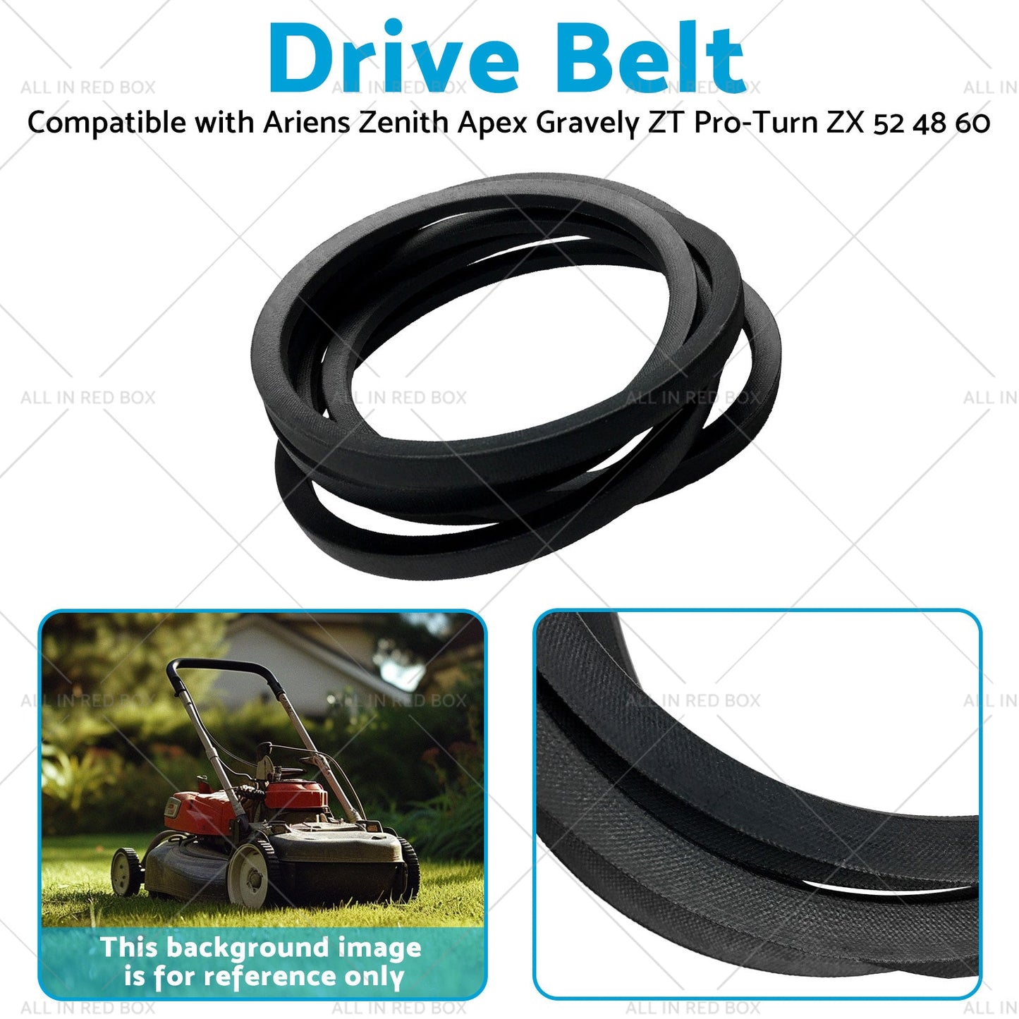 Drive Belt Suitable for Ariens Zenith Apex Gravely ZT Pro-Turn ZX 52 48 60-2